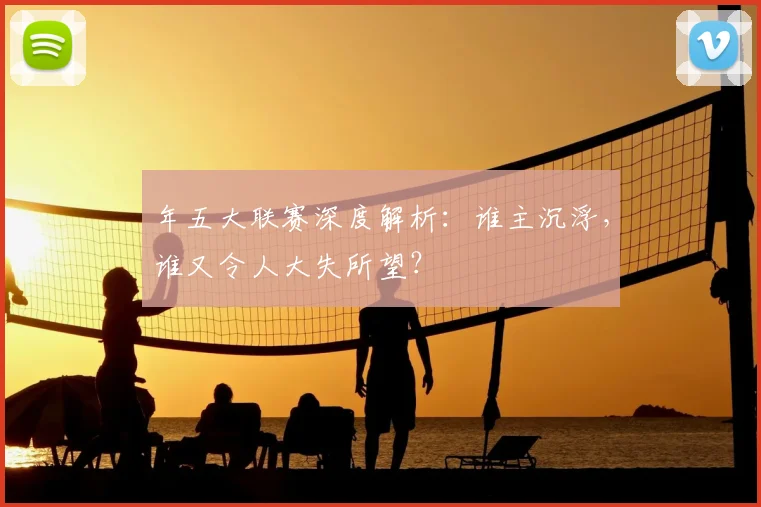 年五大联赛深度解析:谁主沉浮,谁又令人大失所望?